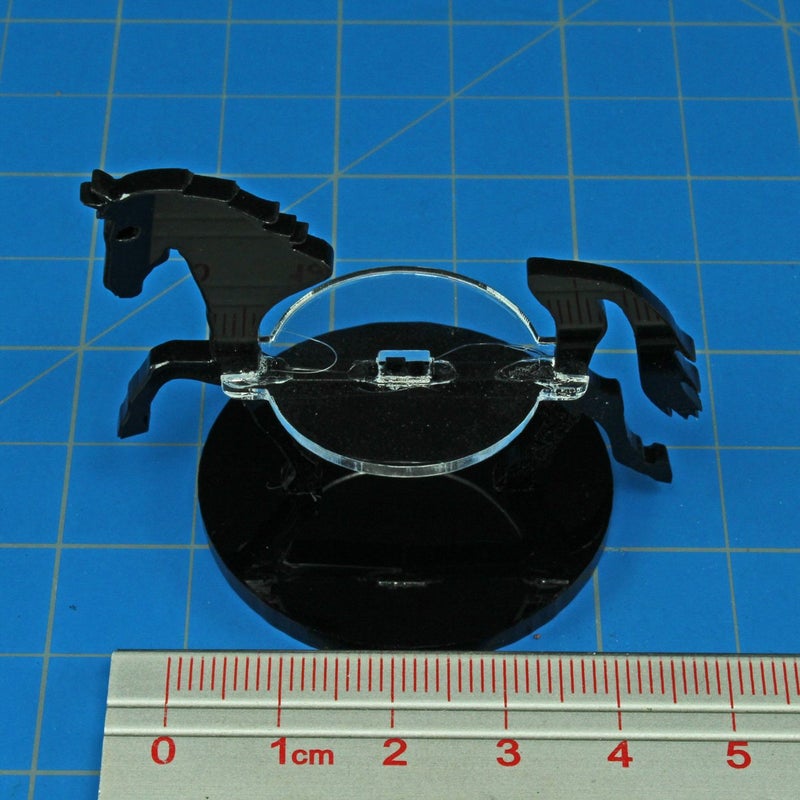 LITKO Horse Character Mount | Role Playing Games | Compatible with DND Pathfinder | (40mm Circular Base, Black) - Image 3